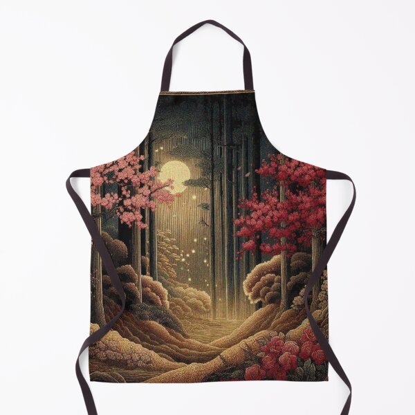 Item preview, Japanese Sakura Tree Night Forest Blooming Cherry Blossom Tree Scenery designed and sold by Illuministique.