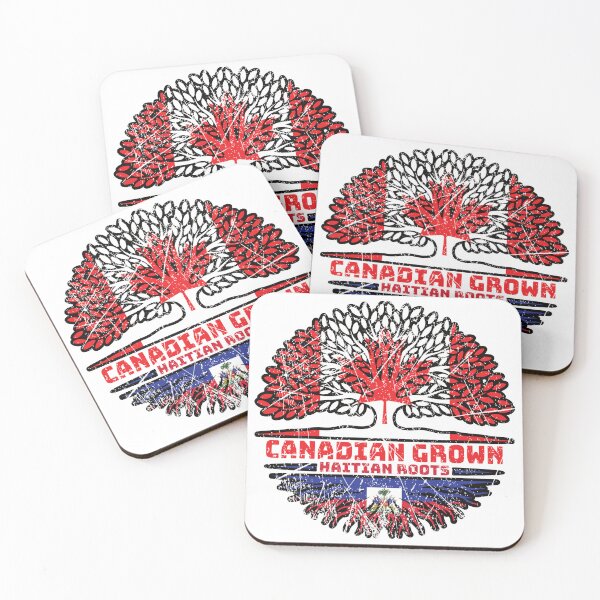 Item preview, Haiti Haitian Canadian Canada Tree Roots Flag designed and sold by FlagX.