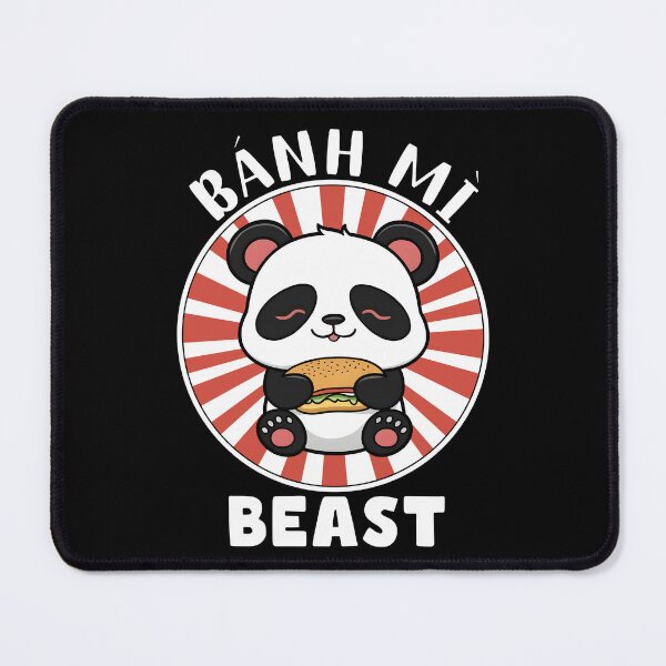 Item preview, BANH MI BEAST - kawaii panda with bahn mi sandwitch designed and sold by MeringueMango.