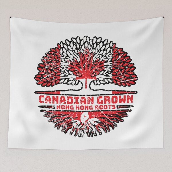 Item preview, Hong Kong Hongkong Canadian Canada Tree Roots Flag designed and sold by FlagX.