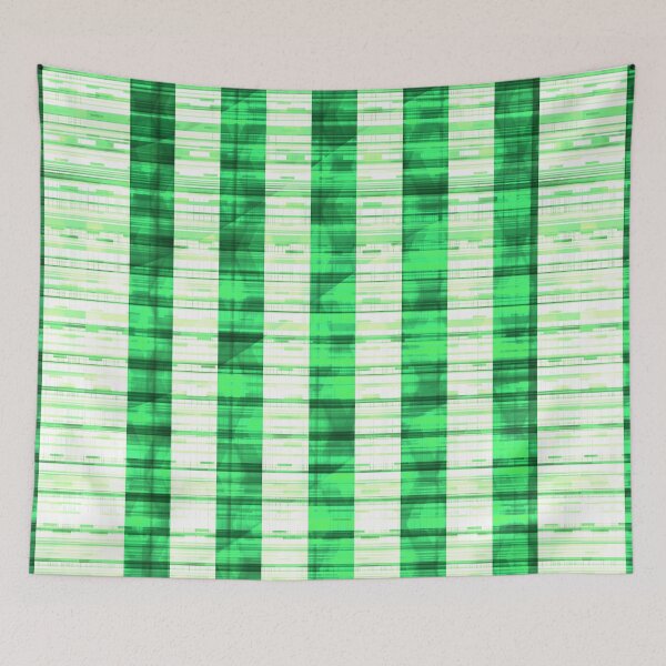 Item preview, White and green stripes of unique sport boho fashion designed and sold by AlbertoRuiZ.