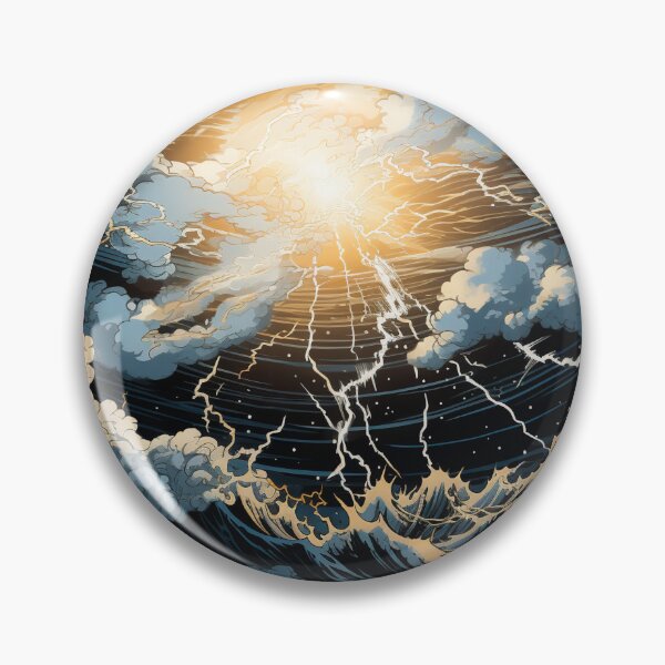 Item preview, Thunderstorm at Sea Hokusai 3 designed and sold by AstroRisq.