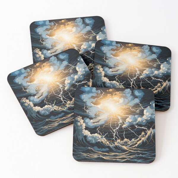 Item preview, Thunderstorm at Sea Hokusai 3 designed and sold by AstroRisq.
