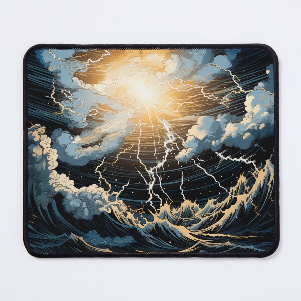 Item preview, Thunderstorm at Sea Hokusai 3 designed and sold by AstroRisq.