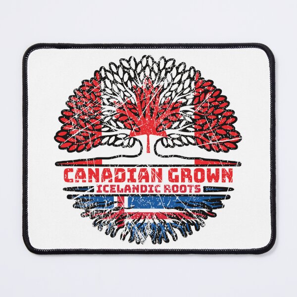 Item preview, Iceland Icelandic Canadian Canada Tree Roots Flag designed and sold by FlagX.