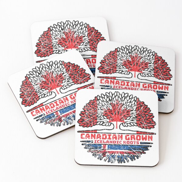 Item preview, Iceland Icelandic Canadian Canada Tree Roots Flag designed and sold by FlagX.