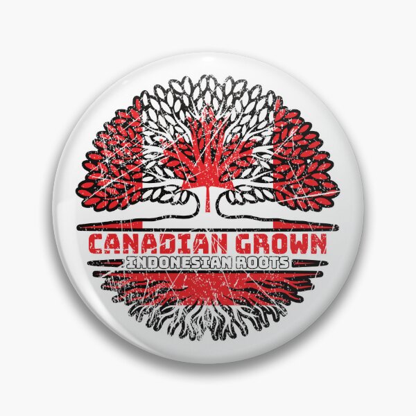 Item preview, Indonesia Indonesian Canadian Canada Tree Roots Flag designed and sold by FlagX.