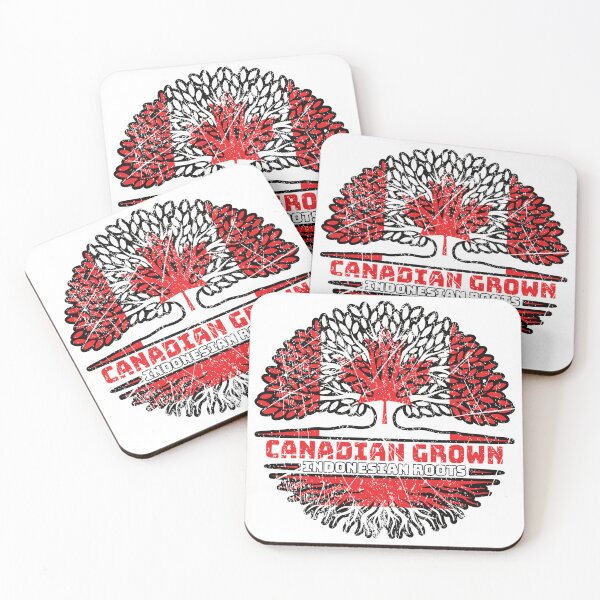 Item preview, Indonesia Indonesian Canadian Canada Tree Roots Flag designed and sold by FlagX.