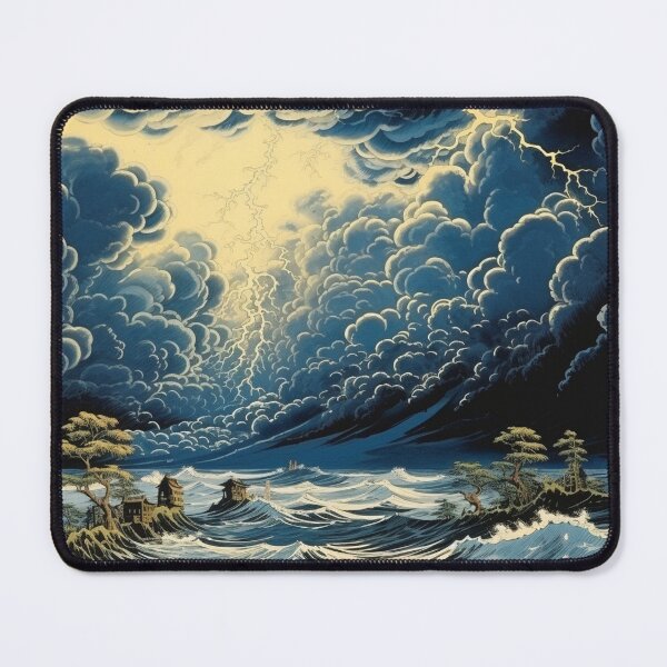 Item preview, Thunderstorm at Sea Hokusai 4 designed and sold by AstroRisq.