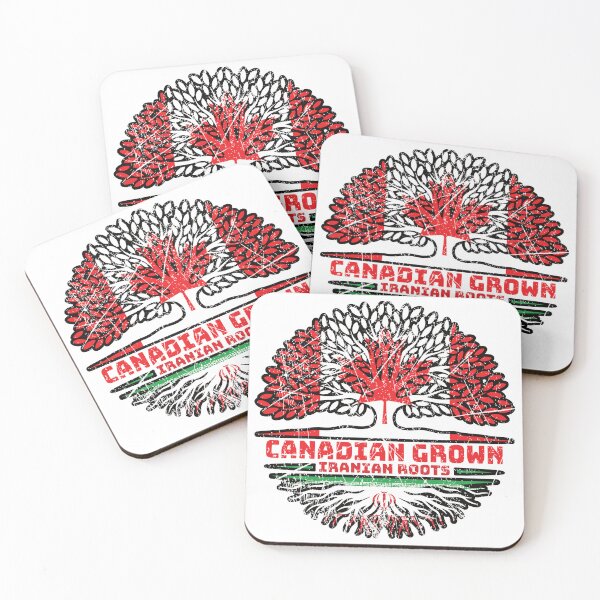 Item preview, Iran Iranian Canadian Canada Tree Roots Flag designed and sold by FlagX.
