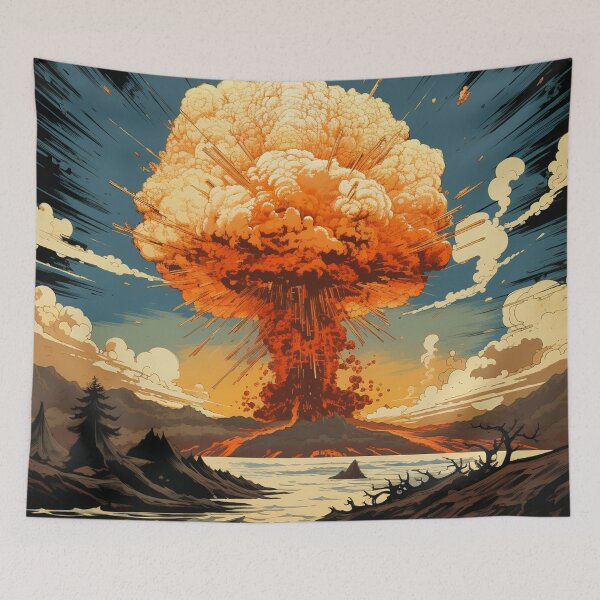 Item preview, Volcano Eruption Hokusai 1 designed and sold by AstroRisq.