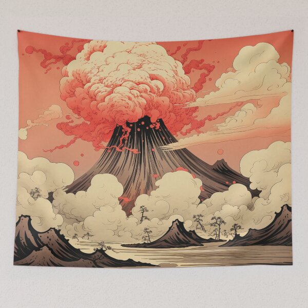 Item preview, Volcano Eruption Hokusai 2 designed and sold by AstroRisq.