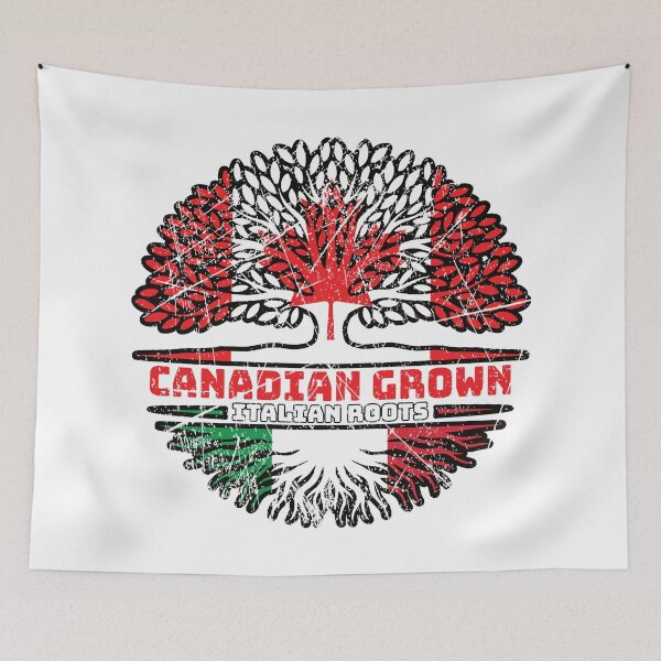 Item preview, Italy Italian Canadian Canada Tree Roots Flag designed and sold by FlagX.
