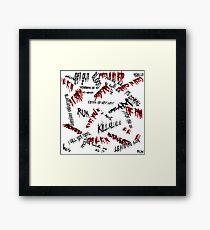 Halloween Scribblings of a Maniac Framed Print
