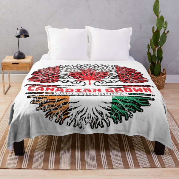 Item preview, Ivory Coast Ivorian Canadian Canada Tree Roots Flag designed and sold by FlagX.