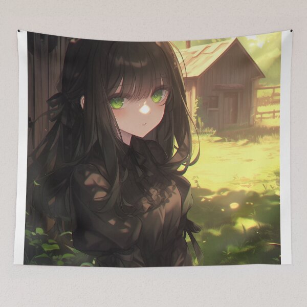 Item preview, a girl with black hair and dressed in black designed and sold by Kawai Anime Shop.