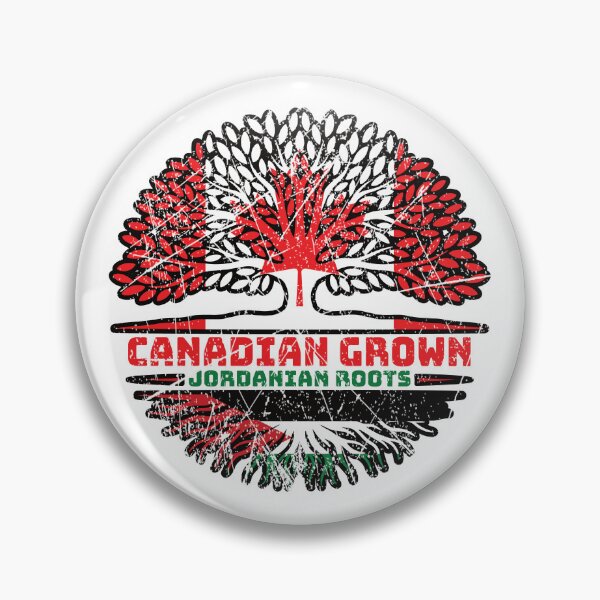 Item preview, Jordanian Jordan Canadian Canada Tree Roots Flag designed and sold by FlagX.