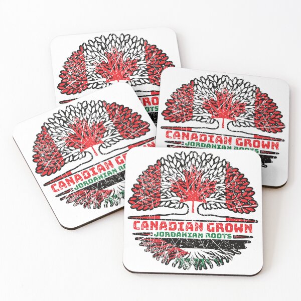 Item preview, Jordanian Jordan Canadian Canada Tree Roots Flag designed and sold by FlagX.