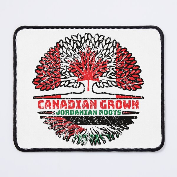 Item preview, Jordanian Jordan Canadian Canada Tree Roots Flag designed and sold by FlagX.