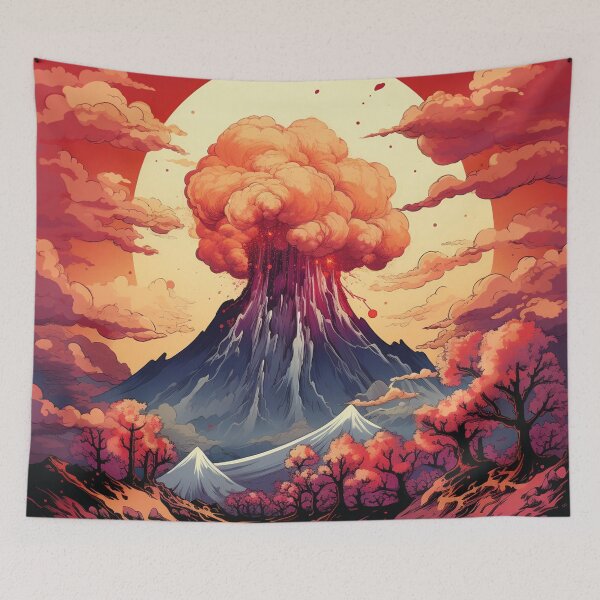 Item preview, Volcano Eruption Hokusai 4 designed and sold by AstroRisq.