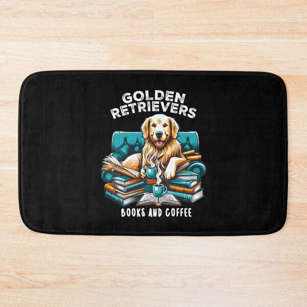 Item preview, Golden Retriever Reading Dogs Books & Coffee Gift designed and sold by JUSTBEELEGANT.