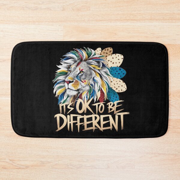 Item preview, IT'S OK TO BE DIFFERENT - COLORFUL LION - AUTISM AWARENESS MONTH designed and sold by justyna-s28.