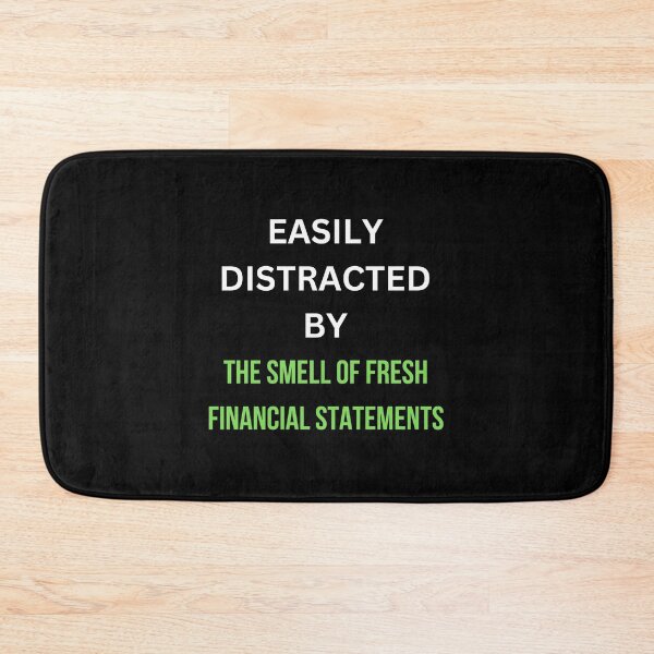 Aperçu de l'œuvre Facilement distrait par l'odeur des états financiers frais | Comptabilité créée et vendue par annoying-shirts.