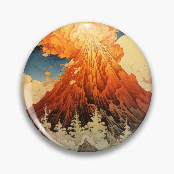 Item preview, Volcano Eruption Hokusai 5 designed and sold by AstroRisq.