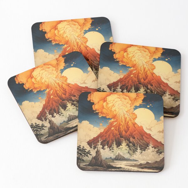 Item preview, Volcano Eruption Hokusai 5 designed and sold by AstroRisq.