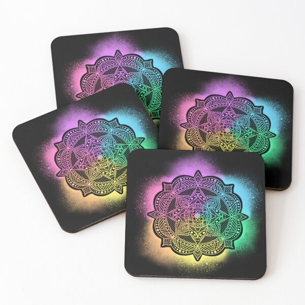 Item preview, Rainbow Splatter Mandala designed and sold by HayleeJo97.
