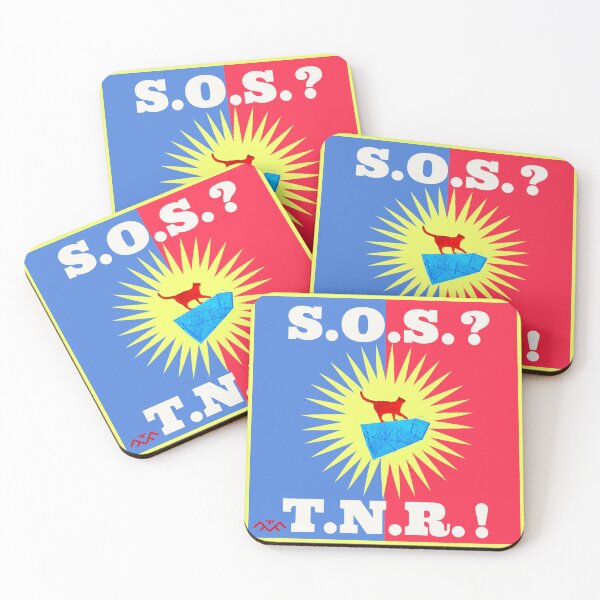 Item preview, S.O.S.? T.N.R.! Feral Community Cat Design designed and sold by 1Felinophile.