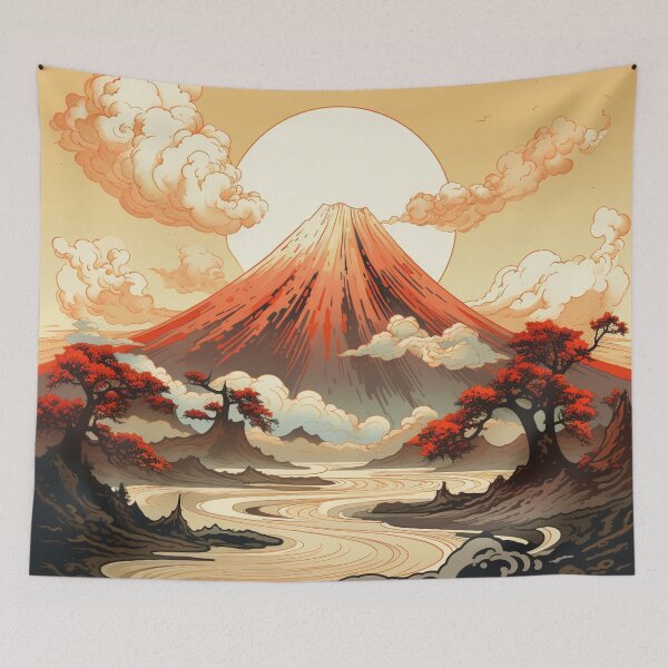 Item preview, Volcano Eruption Hokusai 6 designed and sold by AstroRisq.