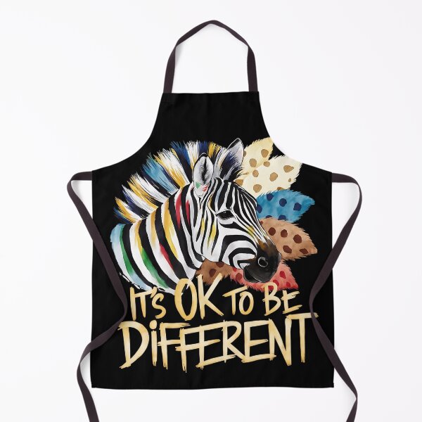 Item preview, IT'S OK TO BE DIFFERENT - COLORFUL ZEBRA - AUTISM AWARENESS MONTH designed and sold by justyna-s28.