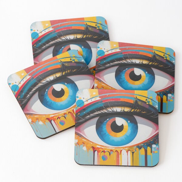 Item preview, Abstract artistic eye wall art designed and sold by KarloCuki.