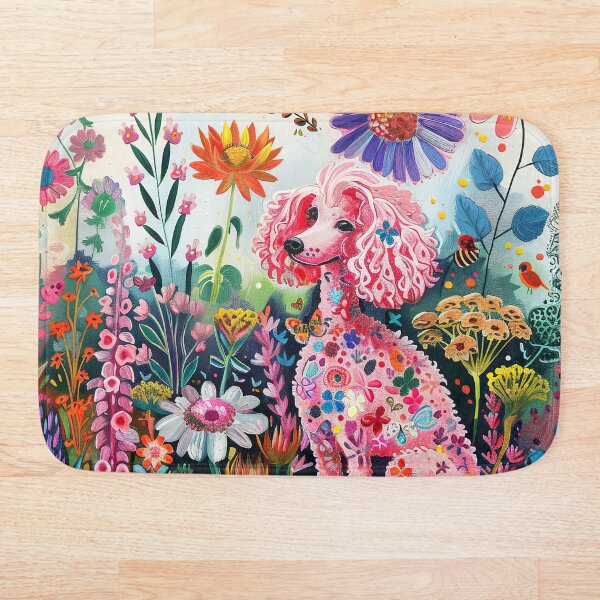 Item preview, caniche rosa designed and sold by FlowersColorful.