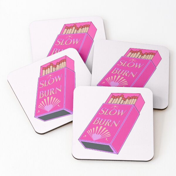 Item preview, Slow Burn Matches | Hot Pink | Bookish Trope designed and sold by RomantasyRealm.