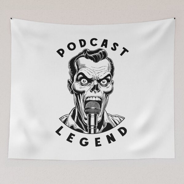 Item preview, Podcast Legend Funny Zombie True Crime Podcaster Host designed and sold by GrandeDuc.