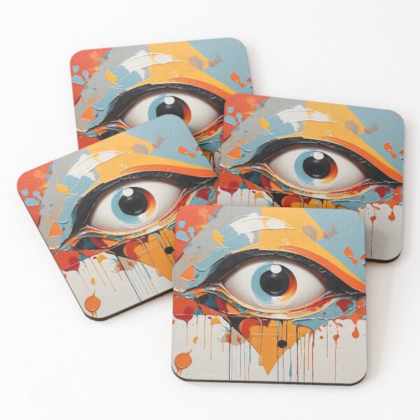 Item preview, Abstract artistic eye wall art designed and sold by KarloCuki.
