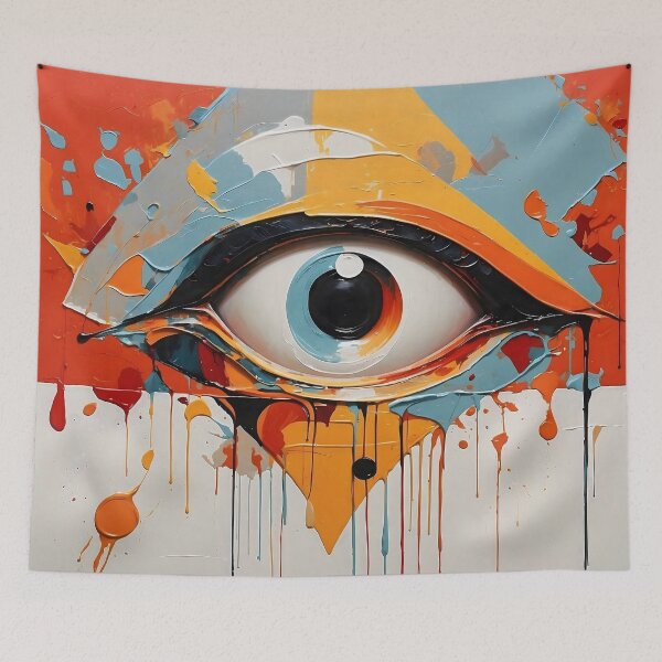 Item preview, Abstract artistic eye wall art designed and sold by KarloCuki.