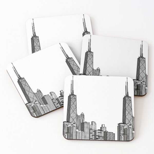 Item preview, Chicago Skyline Windy City Art designed and sold by oz10.