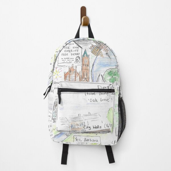 Item preview, Londonderry Derry Illustrated Map designed and sold by DebTheZeb.