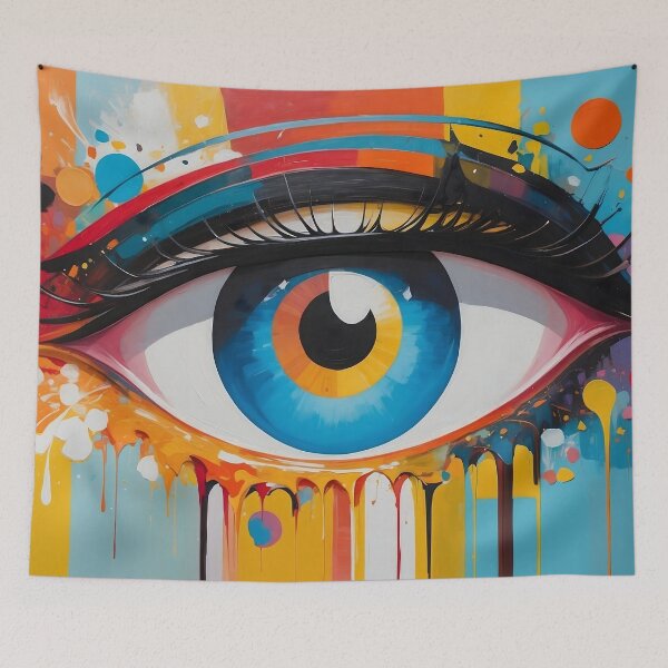Item preview, Abstract artistic eye wall art designed and sold by KarloCuki.