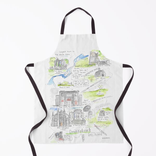 Item preview, Downpatrick Illustrated Map designed and sold by DebTheZeb.