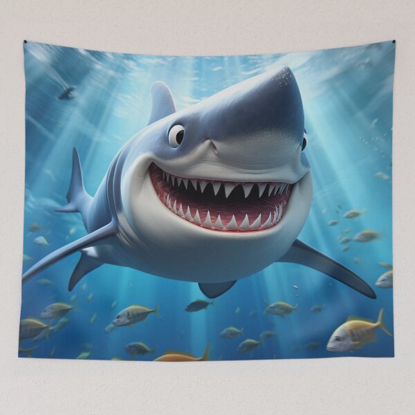 Item preview, Cartoon Shark 2 designed and sold by AstroRisq.