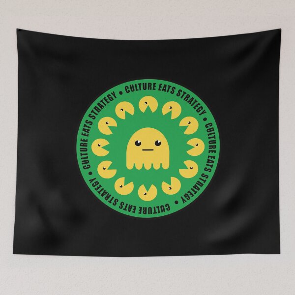 Item preview, Culture Eats Strategy For Breakfast Stamp Green designed and sold by bettercolors.