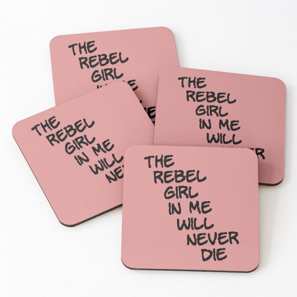 Item preview, The rebel girl in me will never die (black) designed and sold by SolidEarthArt.