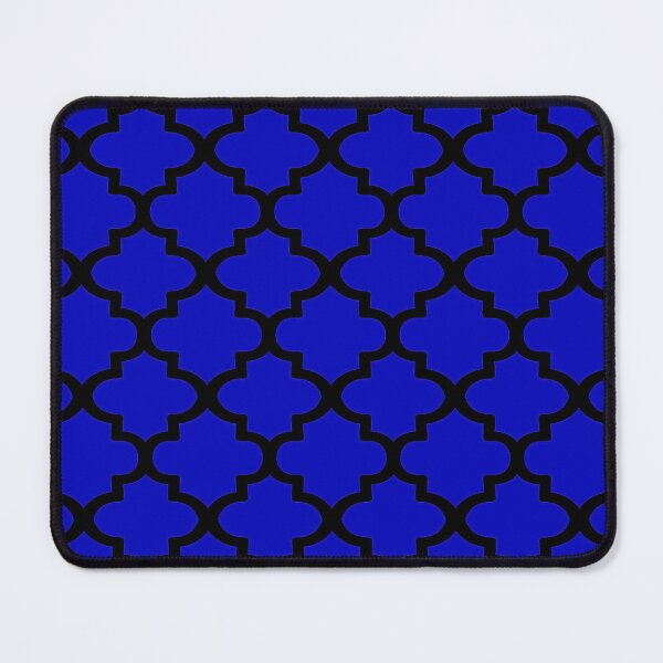 Item preview, Quatrefoil Pattern In Black Outline On Dark Blue designed and sold by taiche.