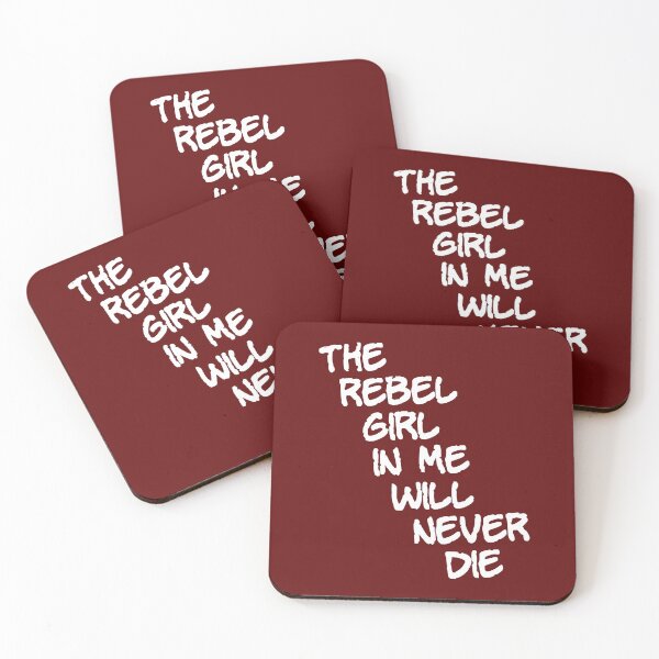 Item preview, The rebel girl in me will never die (white) designed and sold by SolidEarthArt.