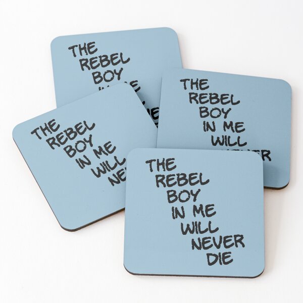 Item preview, The rebel boy in me will never die (black) designed and sold by SolidEarthArt.
