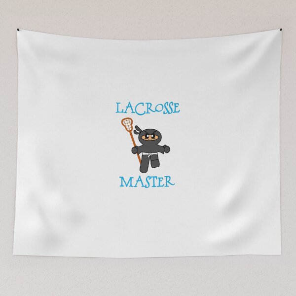 Item preview, Awesome Athletic Lacrosse Ninja Sport Design Blue designed and sold by 198tees.